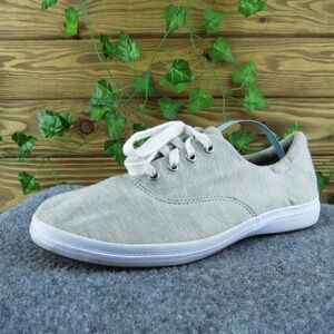 Grasshopper Women Sneaker Shoes Gray Fabric‎ Lace Up Size 7 Medium